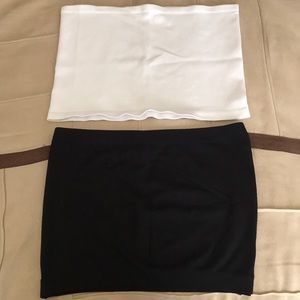 black and white tub top